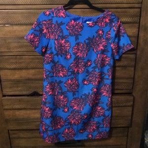 J.Crew blue floral dress